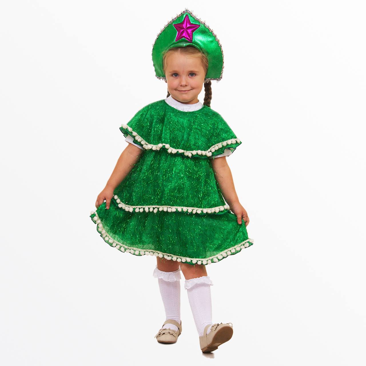 Детский костюм зеленой елочки